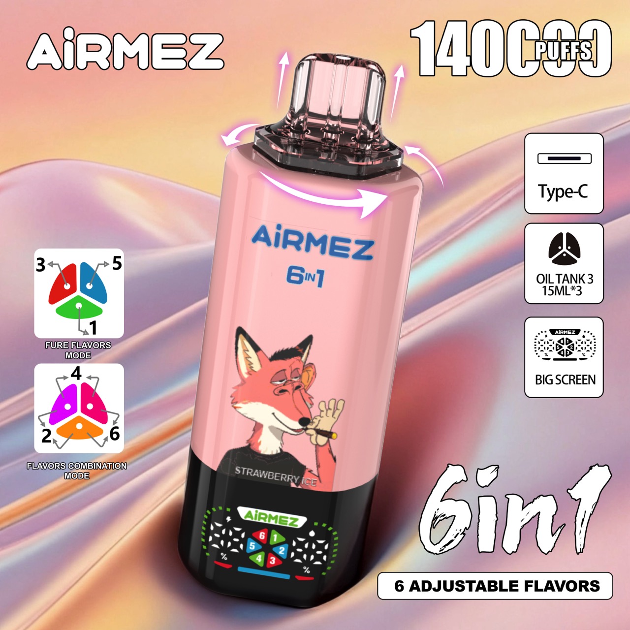 Airmez Vape 6 in 1 - 140000 Puffs - 1